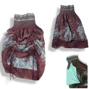 Anthropology Lapis Convertible Dress or Skirt